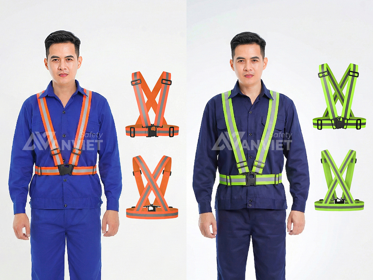 Áo gile dây thun phản quang đi phượt AV37