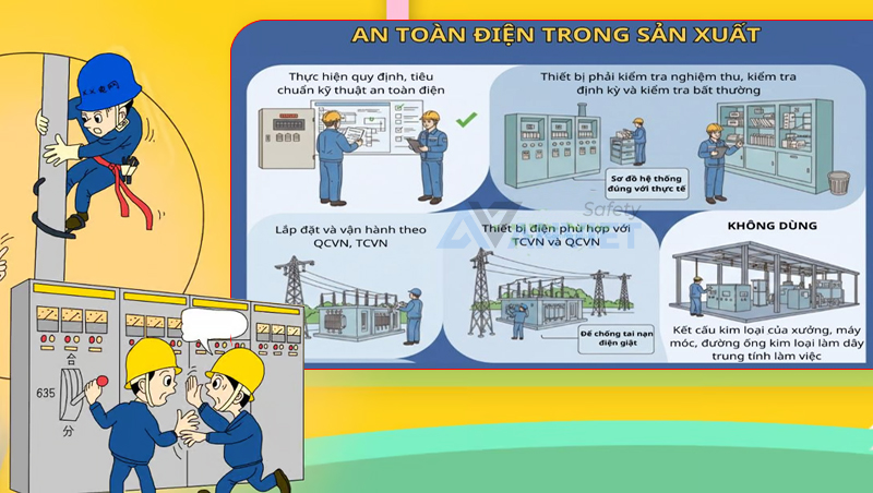 Sơ đồ nguyên nhân gây tai nạn điện giúp nhìn nhận rủi ro theo một hệ thống hoàn chỉnh.