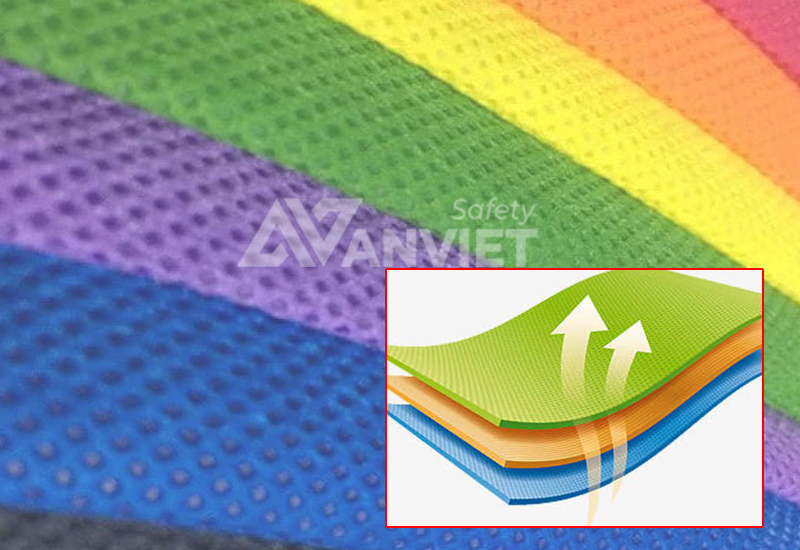 Vải cá sấu mè thoáng khí, bền ổn định.