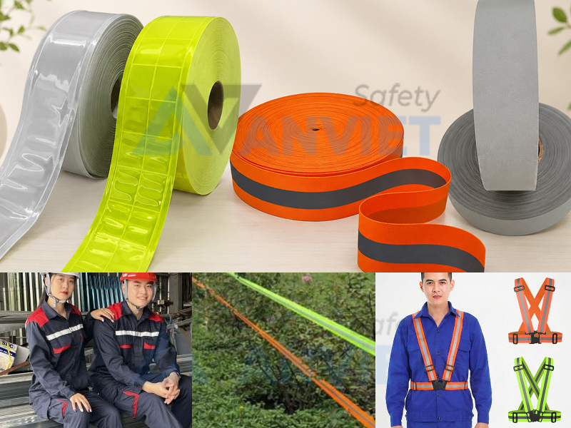 Dây phản quang bản rộng 5cm được ứng dụng rộng rãi trong nhiều ngành nghề.