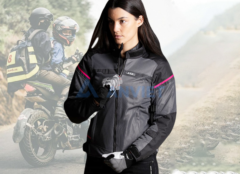 Áo bảo hộ xe máy vải.