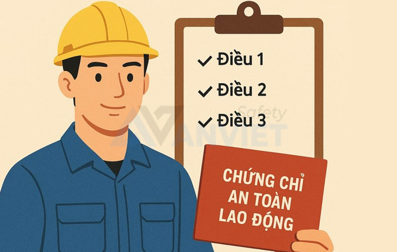 Tiêu chuẩn cấp chứng chỉ an toàn lao động cho công nhân.
