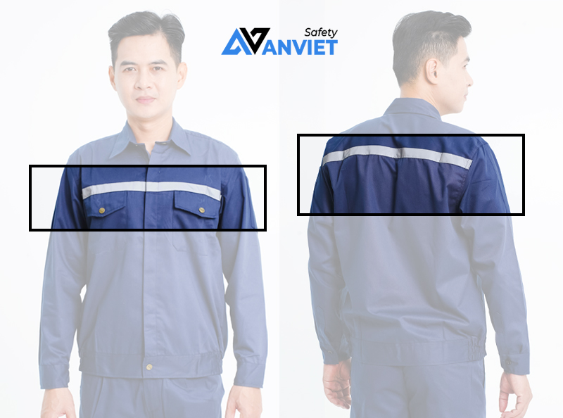 Thiết kế dải phản quang tăng tính nhận diện cho người mặc.
