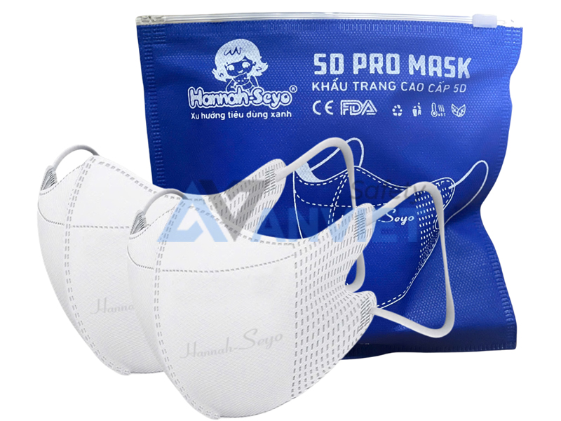 Khẩu trang 5D cấu tạo đa lớp.