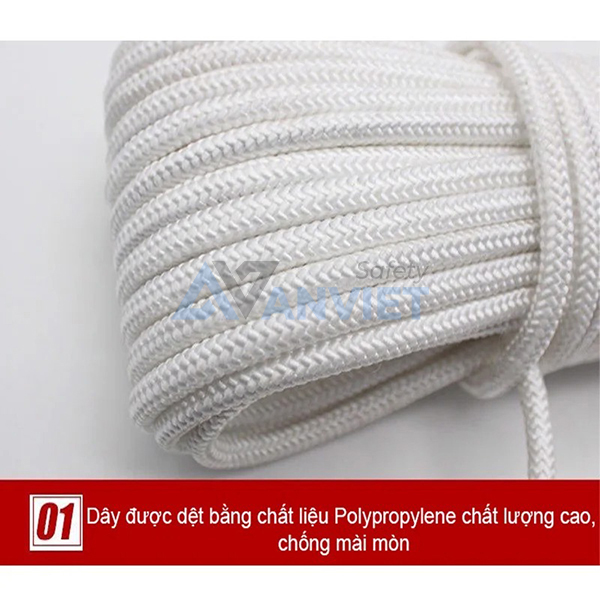 Sợi Polypropylene làm dây thoát hiểm có khả năng chịu nhiệt cao, chống mài mòn tốt