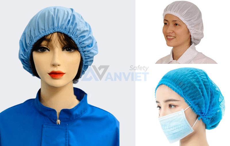 Mũ bảo hộ bao tóc.