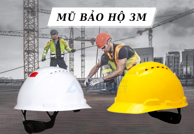 Mũ bảo hộ 3M đạt tiêu chuẩn an toàn quốc tế.