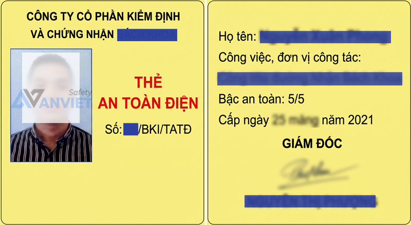 Thẻ an toàn điện.