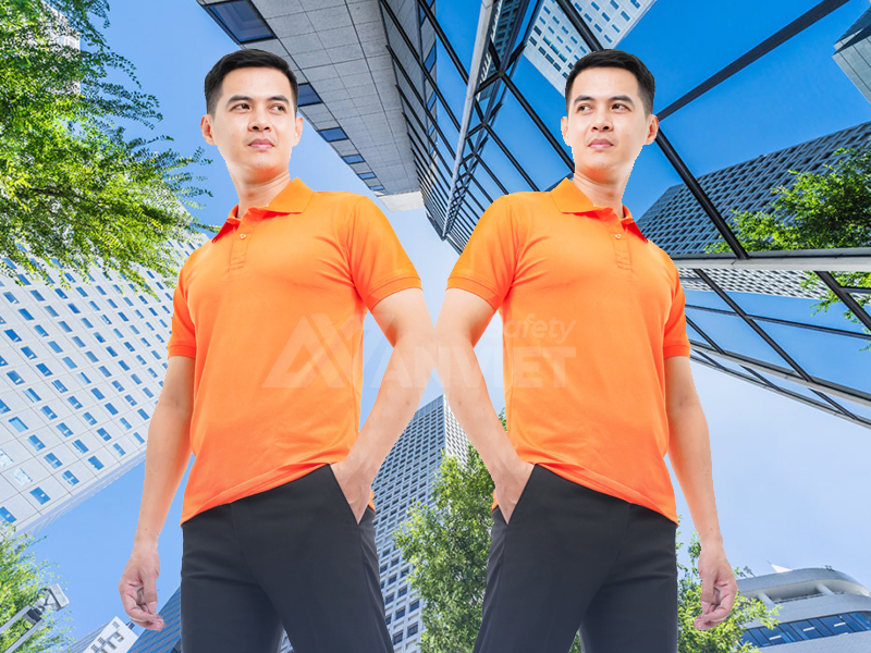 Áo thun polo đồng phục tạo sự thoải mái, chuyên nghiệp.