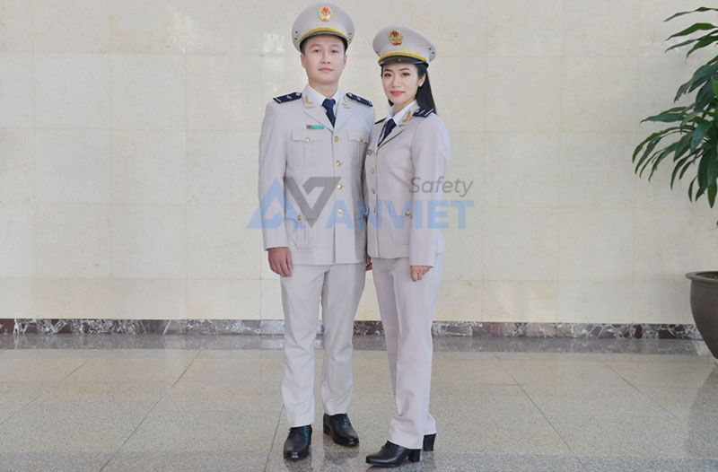 Mẫu đồng phục hải quan sân bay mùa đông / thời tiết lạnh.