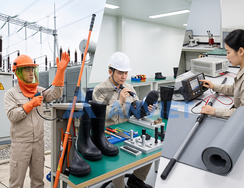 Tần suất kiểm tra đồ bảo hộ cách điện phụ thuộc vào loại thiết bị, cấp điện áp sử dụng.