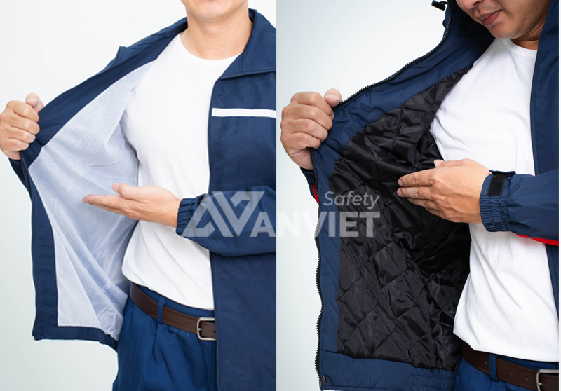 Chọn áo khoác bảo hộ có thiết kế phù hợp.