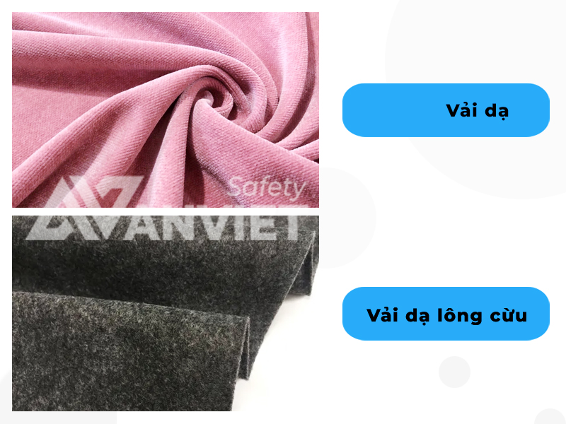 Vải dạ nhung, vải dạ Polyester.