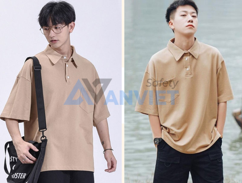 Áo polo đồng phục kiểu Hàn Quốc.