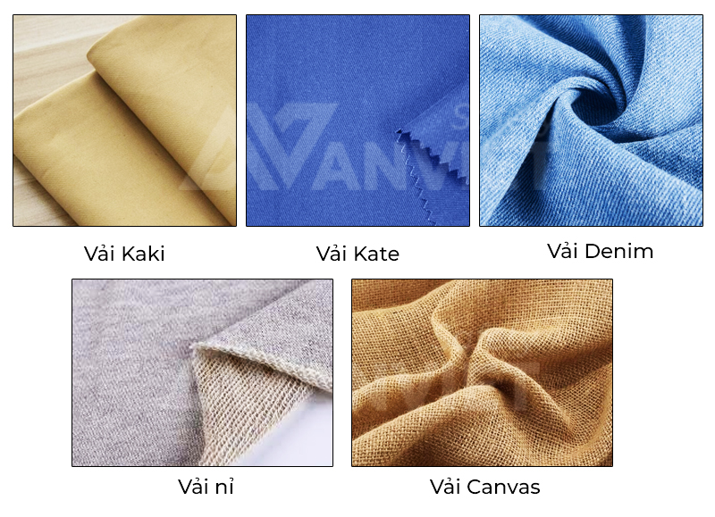 Các loại vải sợi pha.