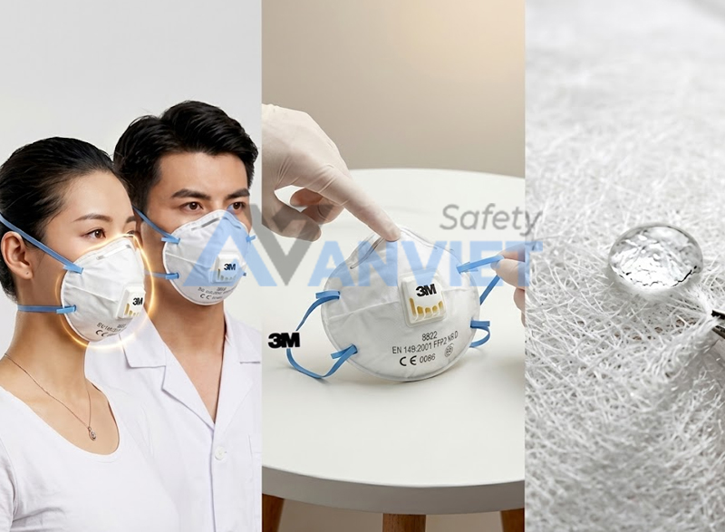 Đánh giá cảm quan về chất liệu, cấu tạo và độ fit của khẩu trang.