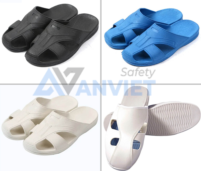 Thiết bị bảo vệ chân: Dép bảo hộ chuyên dụng.