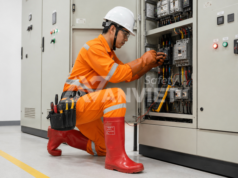 Lựa chọn ủng cách điện phù hợp với môi trường làm việc thực tế.