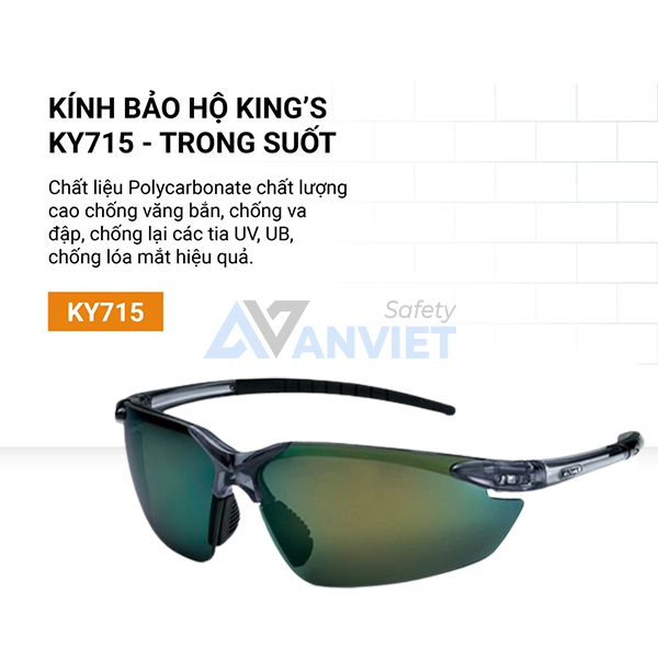 KY715 chống va đập, chống vỡ vụn và chặn tia cực tím