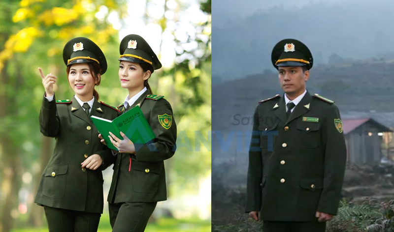 Bộ đồng phục kiểm lâm thu đông.