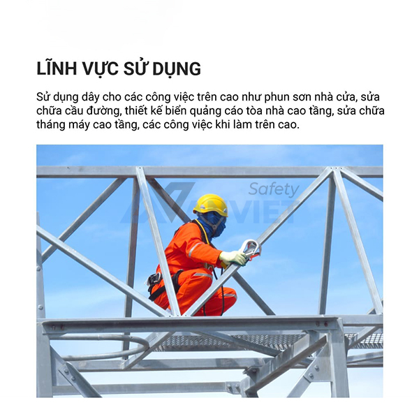 Dây an toàn 1 móc Adela EF-31 là thiết bị không thể thiếu trong môi trường làm việc trên cao