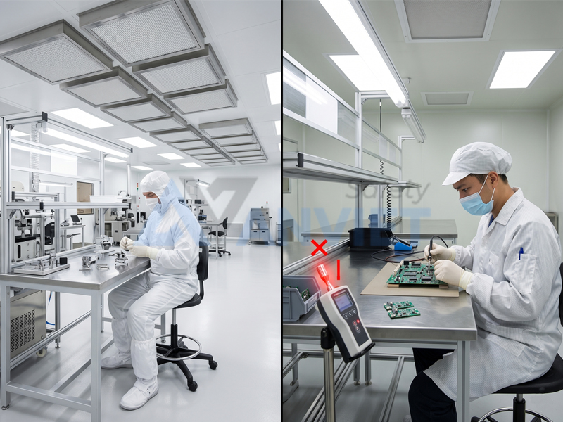 Phân loại cấp độ phòng sạch phù hợp.
