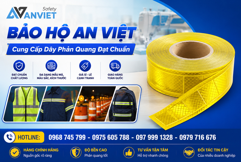 Mua dây phản quang chất lượng, giá tốt tại Bảo Hộ An Việt.