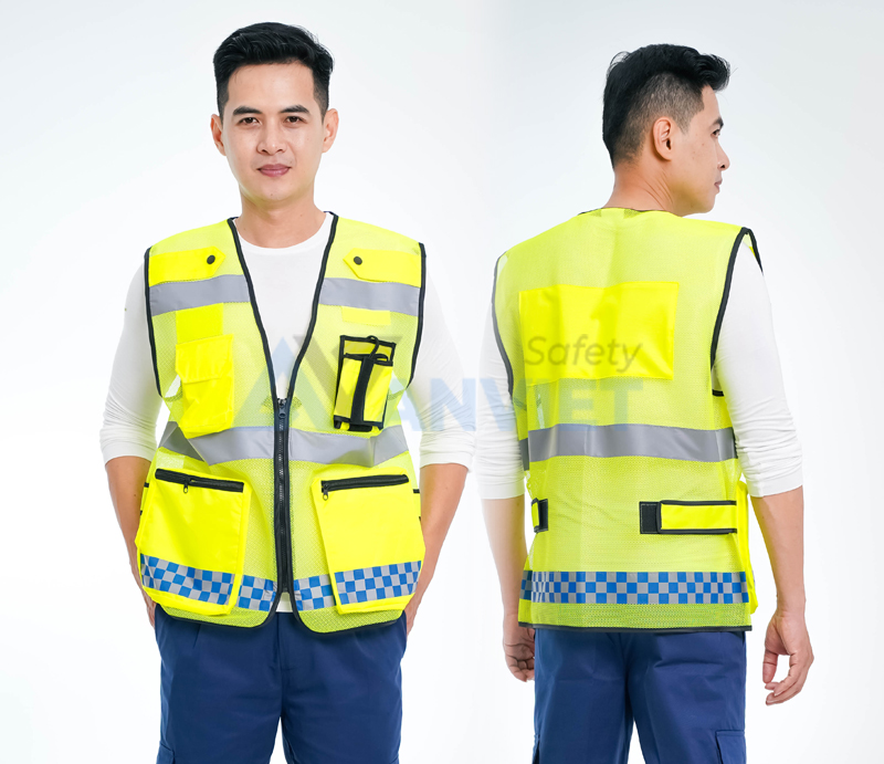 Áo gile lưới phản quang AV34.