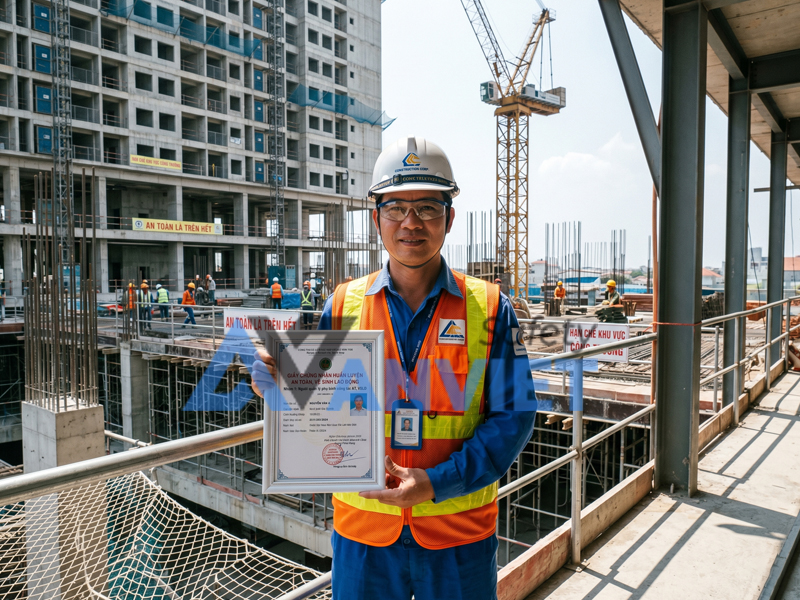 Nhóm người quản lý phụ trách công tác an toàn, vệ sinh lao động.