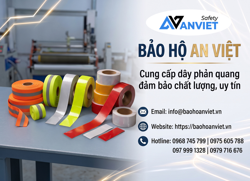 Bảo Hộ An Việt cung cấp dây phản quang đạt chuânt chất lượng, giá tốt.