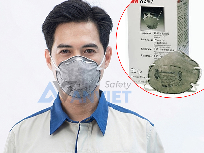 Khẩu trang than hoạt tính 3M 8247.