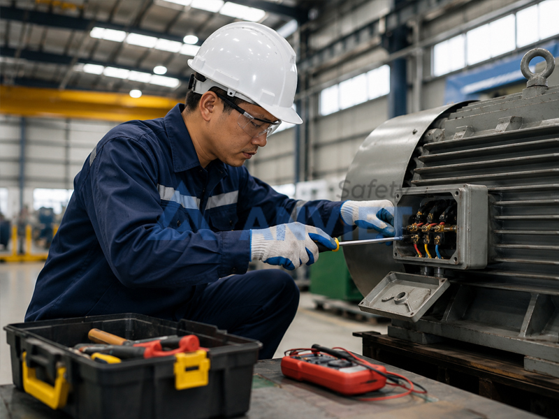Quy tắc an toàn điện trong lao động khi đang vận hành thiết bị.