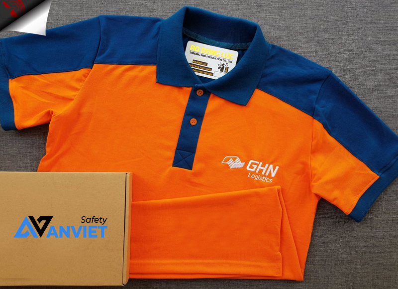 Áo thun polo đồng phục giao hàng nhanh.