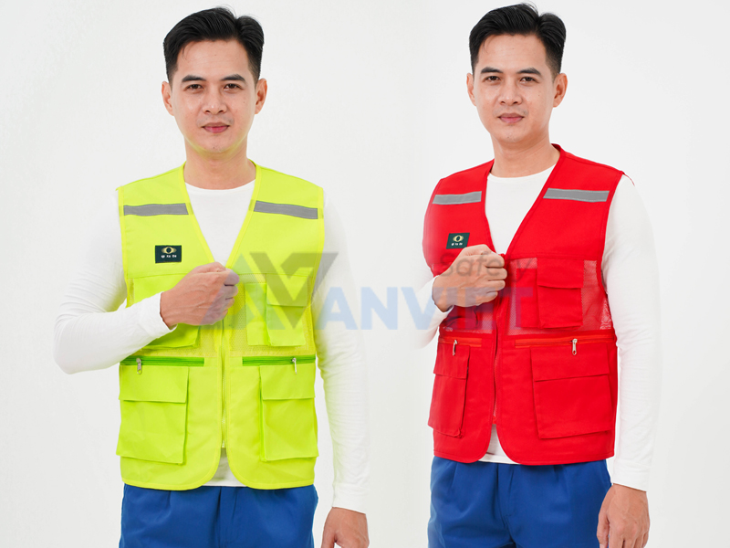 Áo gile phản quang kỹ sư công trình AV38.