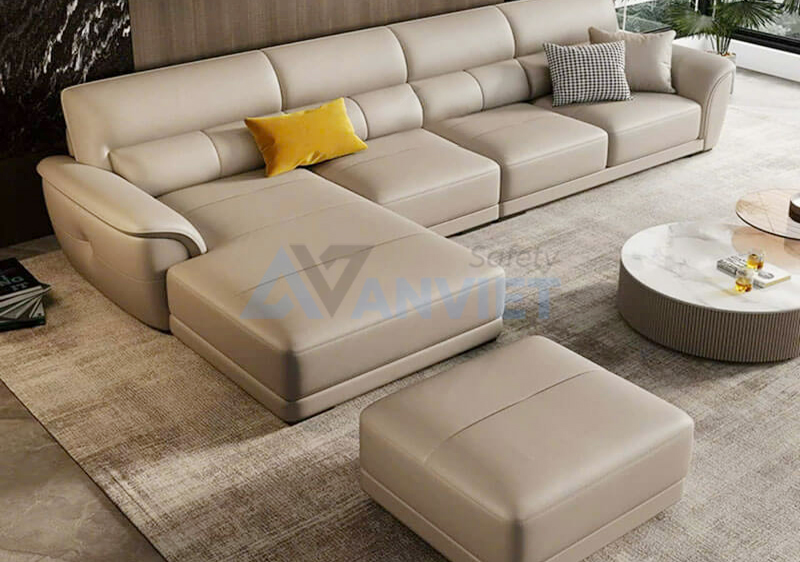Bàn ghế sofa bọc vải PU.
