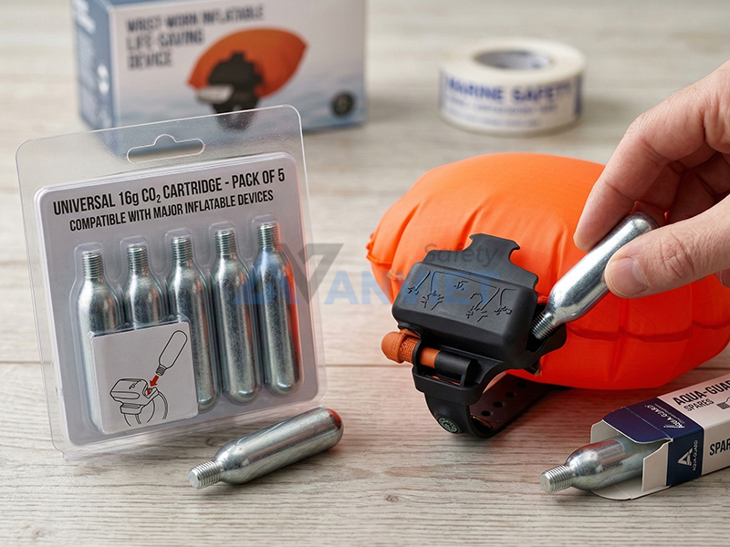 Bình CO2 sẵn sàng thay thế.