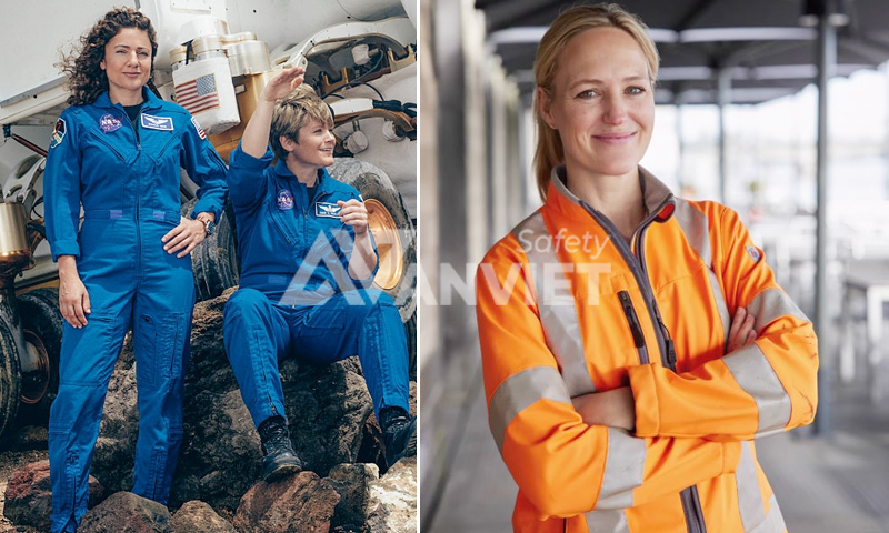 Quần áo bảo hộ cho lao động nữ.