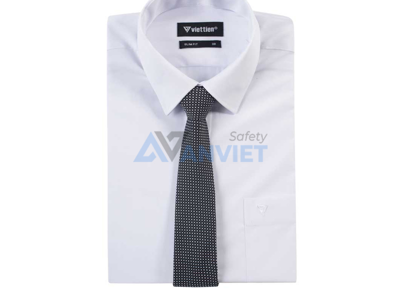 Cà vạt đồng phục chất liệu microfiber.