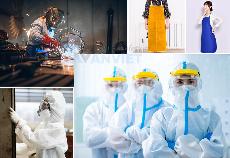 Các dòng áo bảo hộ chuyên dụng cho lao động nữ.