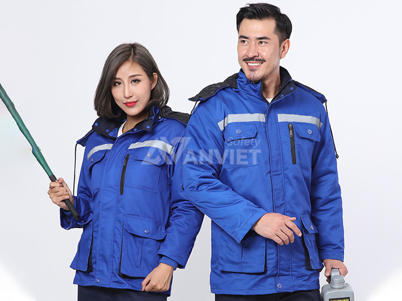 Áo khoác bảo hộ lao động nữ.
