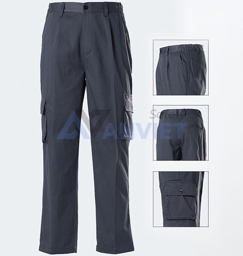 Chất liệu phổ biến may quần bảo hộ nữ: Vải Kaki Cotton.