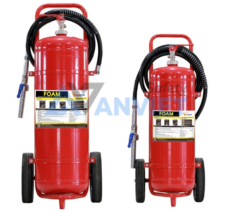 Bình chữa cháy xe đẩy dạng Foam.