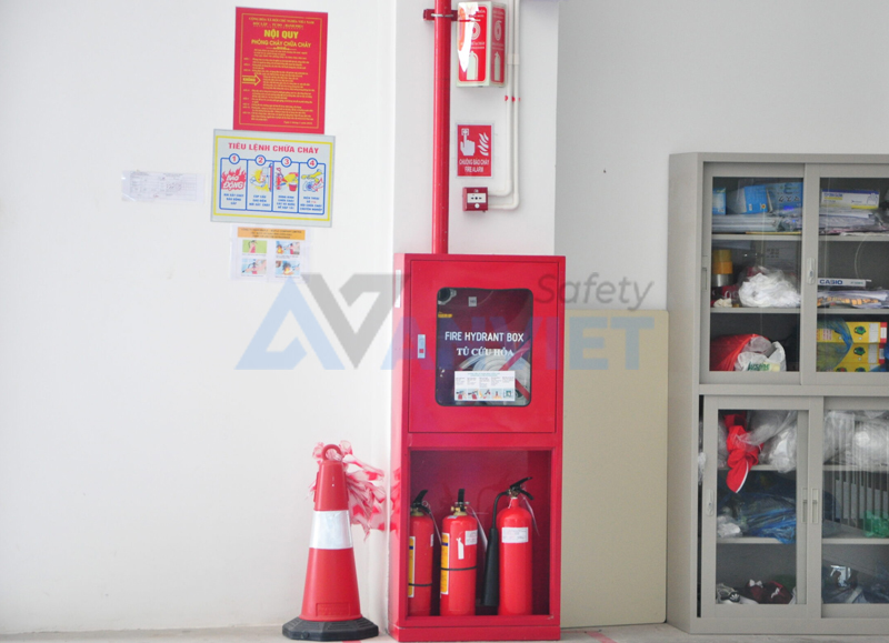 Kết hợp cả bình chữa cháy bột và khí trong phương án PCCC.