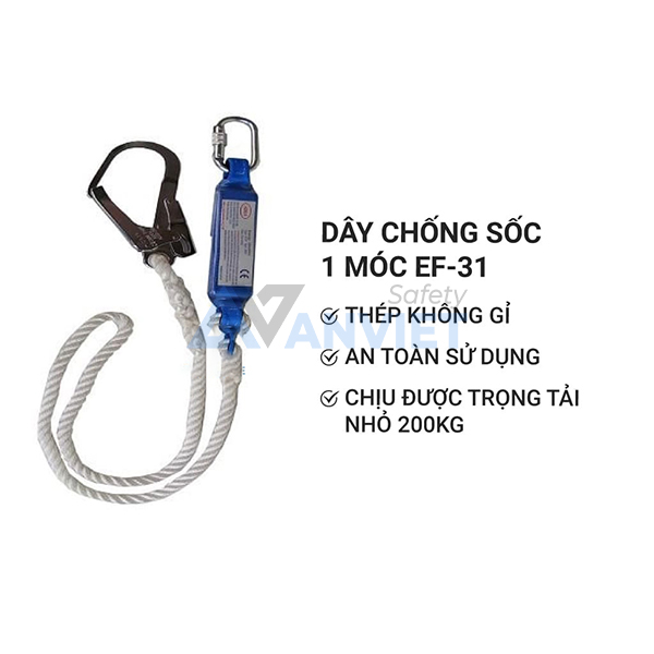 Dây an toàn chống sốc 1 móc Adela EF-31 chịu được trọng tải 200kg