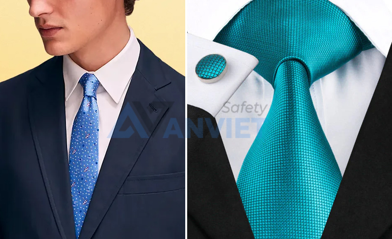 Cà vạt đồng phục chất liệu lụa.