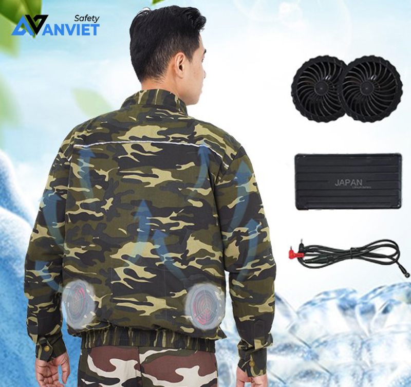 Giảm nhiệt, bảo vệ sức khỏe, tăng hiệu suất làm việc với áo điều hòa khi thời tiết nóng bức.
