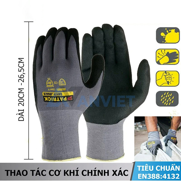 Găng tay chống cắt Jogger Allflex ôm sát tay, cung cấp độ khéo léo cần thiết cho công việc