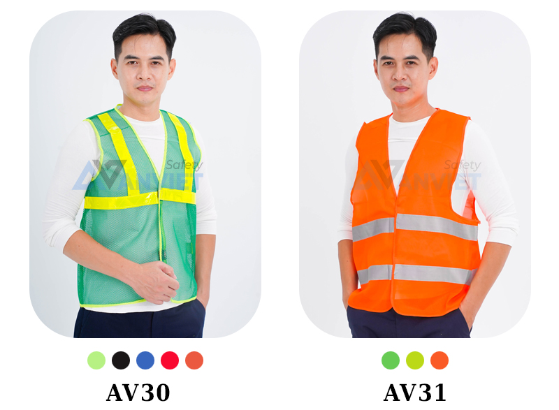 Áo phản quang AV30 và AV31.
