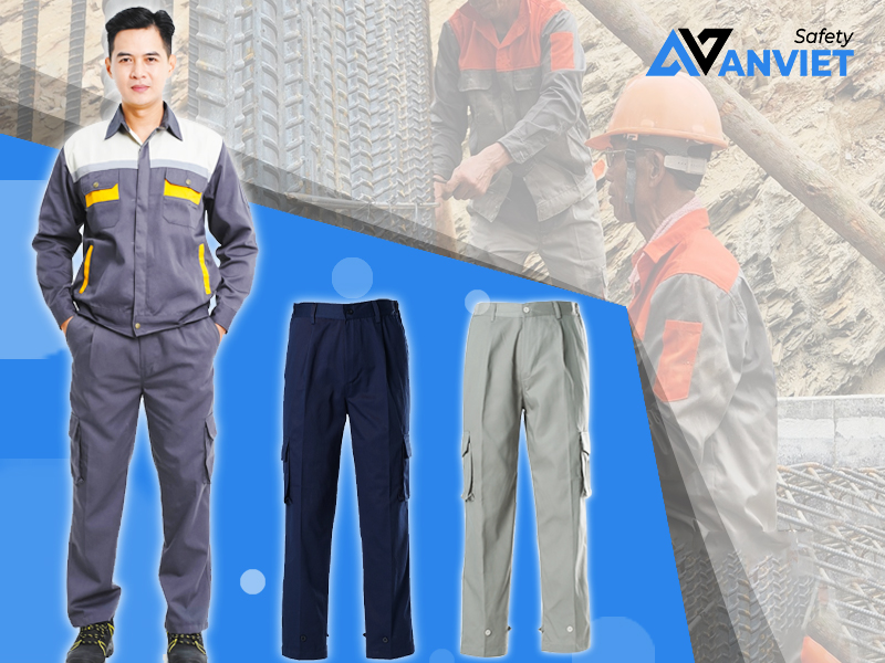 Quần bảo hộ hỗ trợ người lao động yên tâm hơn khi làm việc.