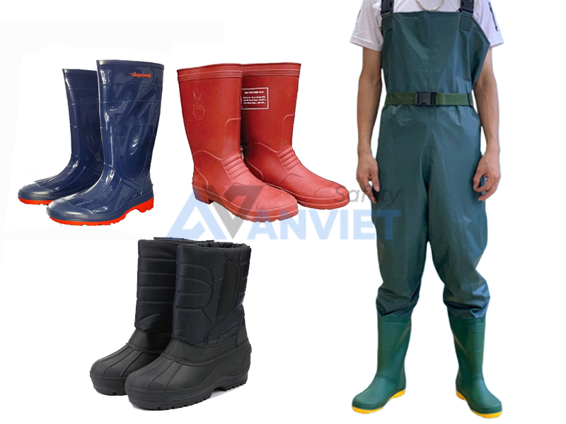 Thiết bị bảo vệ chân: Ủng bảo hộ lao động.